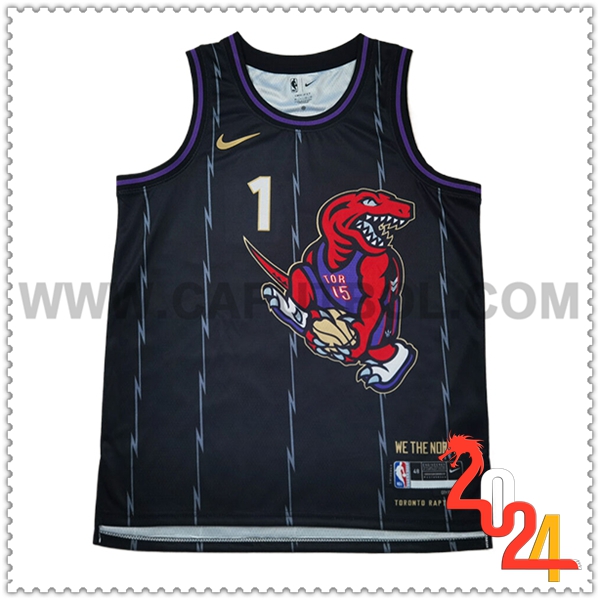 Camisetas NBA Toronto Raptors (McGRADY #1) 2024/25 Negro
