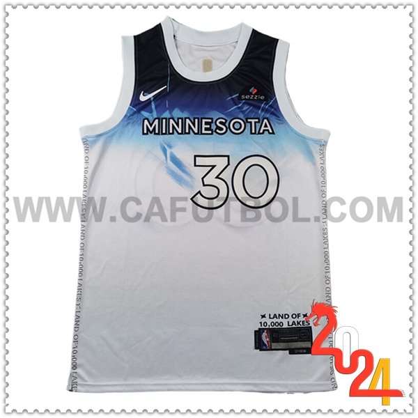 Camisetas NBA Minnesota Timberwolves (RANDLE #30) 2024/25 Blanco/Azul
