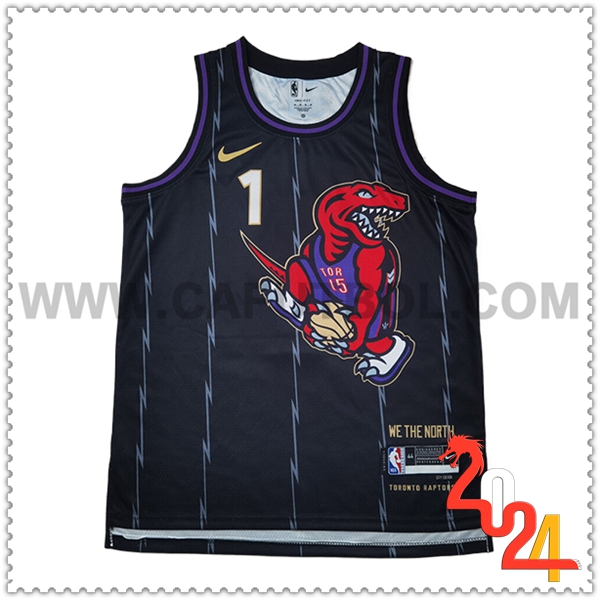 Camisetas NBA Toronto Raptors (DICK #1) 2024/25 Negro