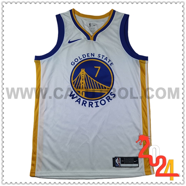 Camisetas NBA Golden State Warriors (HIELD #7) 2024/25 Blanco/Azul/Amarillo