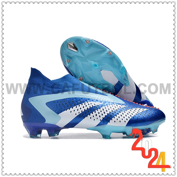 Adidas Zapatos de Futbol PREDATOR ACCURACY+ FG BOOTS Azul/Blanco -02