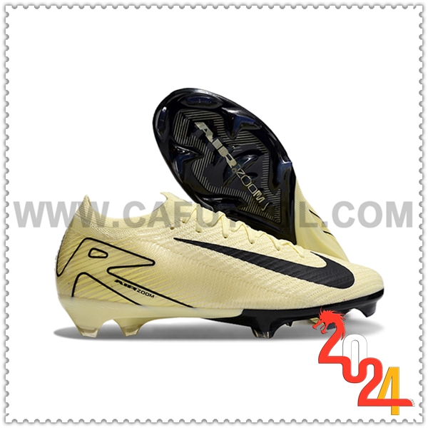 Nike Zapatos de Futbol AIR Zoom Mercurial Vapor 16 Elite XXV FG Beige/Negro