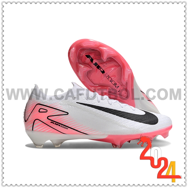 Nike Zapatos de Futbol AIR Zoom Mercurial Vapor 16 Elite XXV FG Blanco/Rosa/Negro