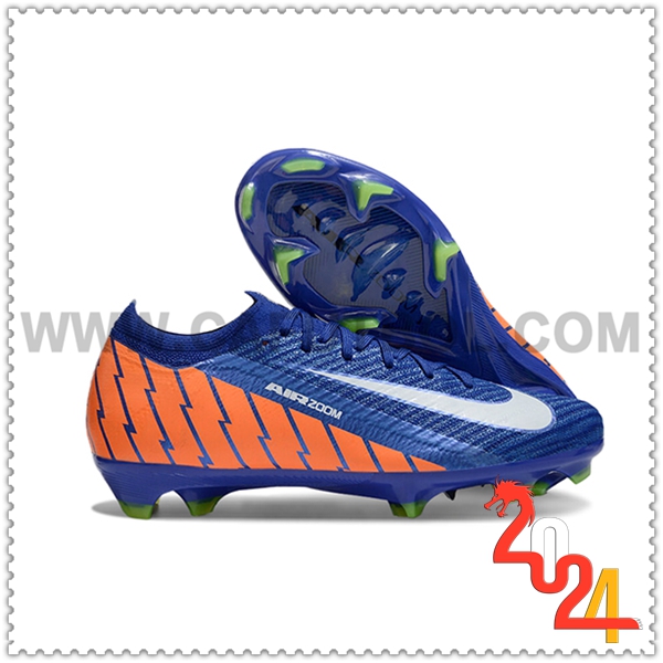 Nike Zapatos de Futbol AIR Zoom Mercurial Vapor 16 Elite XXV FG Azul/Naranja/Blanco