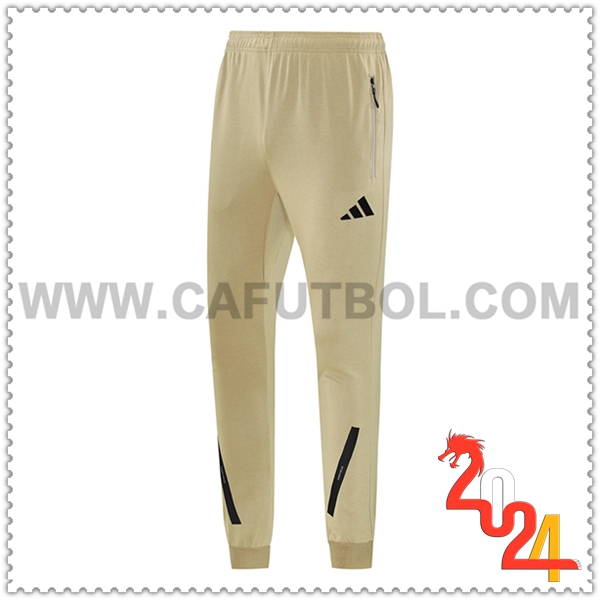 Pantalones Entrenamiento Adidas Amarillo/Negro 2024 2025