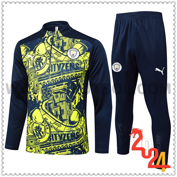 Chandal Futbol Manchester City Negro/Verde 2024 2025