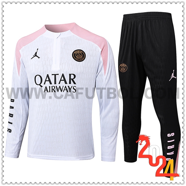 Chandal Futbol PSG Blanco/Rosa 2024 2025 -02