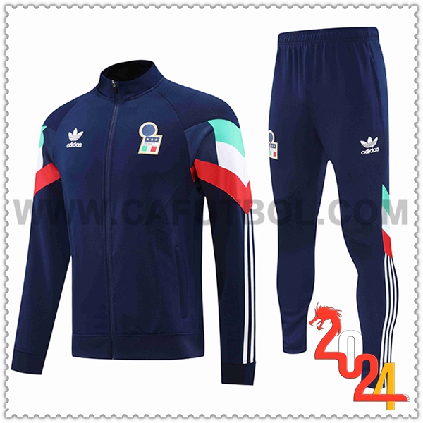 Chandal Futbol Chaquetas Italia Azul marino 2024 2025