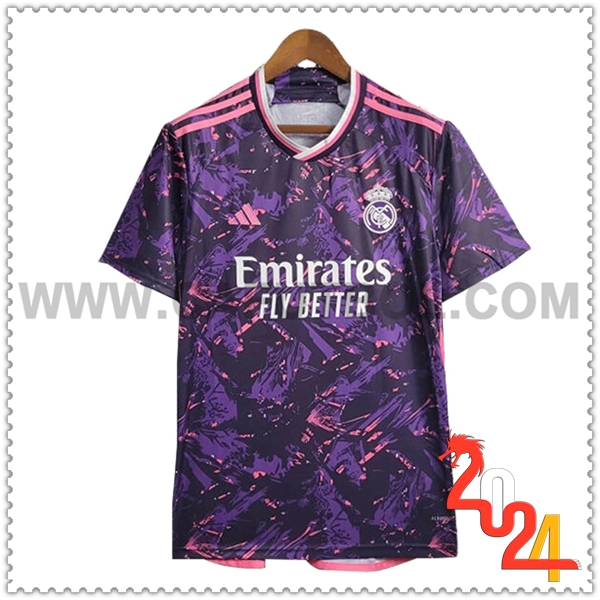 Camiseta Futbol Real Madrid Purpura Edicion Especial 2024 2025