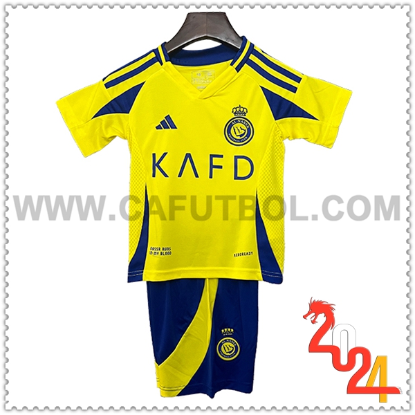 Primera Equipacion del Al-Nassr Ninos 2024 2025