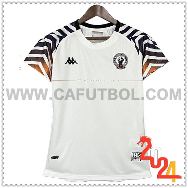 Camiseta Futbol CR Vasco Da Gama Mujer Blanco Edicion Especial 2024 2025