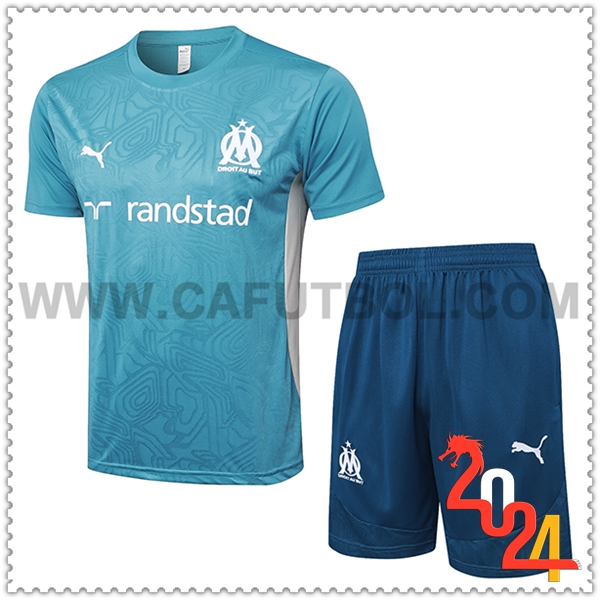 Camiseta Entrenamiento Marsella Azul/Blanco 2024 2025