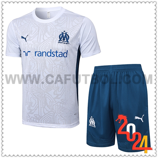 Camiseta Entrenamiento Marsella Blanco/Azul 2024 2025