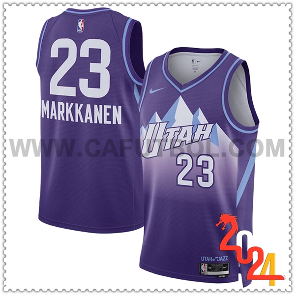 Camisetas Utah Jazz (MARKKANEN #23) 2024/25 Violeta