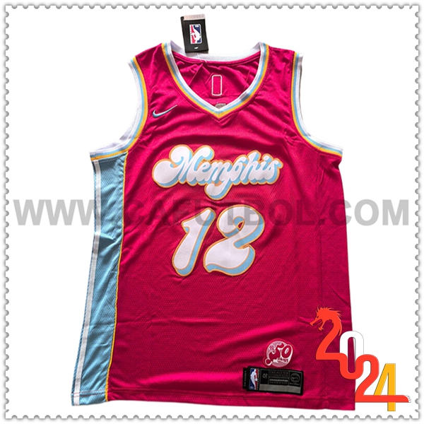 Camisetas Memphis Grizzlies (MORANT #12) 2024/25 Rojo/Azul/Blanco