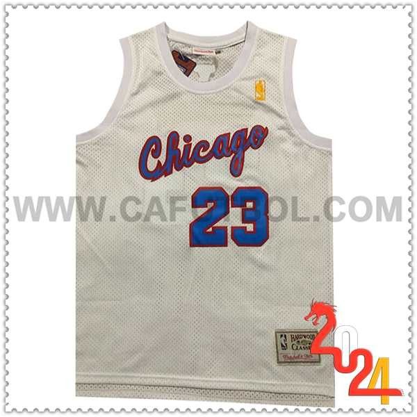 Camisetas Chicago Bulls (JORDAN #23) 2024/25 Blanco/Azul
