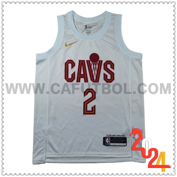Camisetas Cleveland Cavaliers (IRVING #2) 2024/25 Blanco/Rojo
