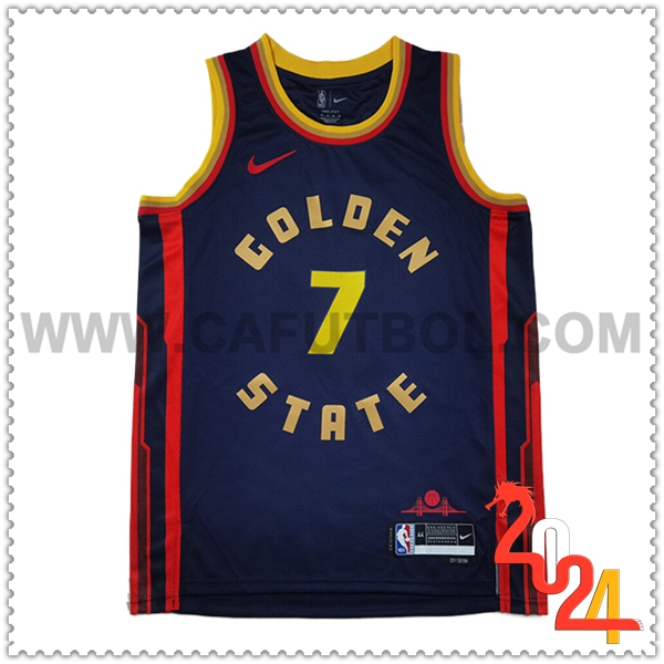 Camisetas Golden State Warriors (HIELD #7) 2024/25 Negro/Rojo/Amarillo