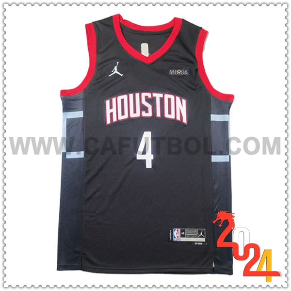 Camisetas Houston Rockets (GREEN #4) 2024/25 Negro