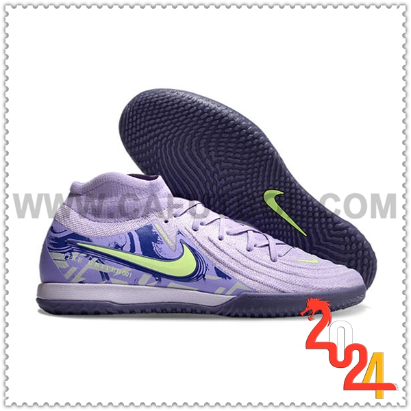 Nike Zapatos de Futbol Phantom Luna Elite NU IC Violeta/Verde