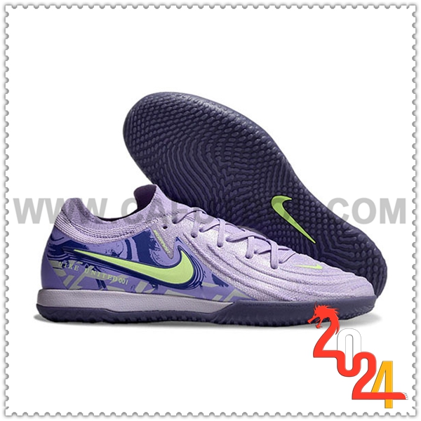 Nike Zapatos de Futbol Phantom GX II Elite IC Violeta/Verde