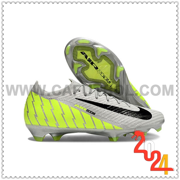 Nike Zapatos de Futbol AIR Zoom Mercurial Vapor 16 Elite XXV FG Gris/Verde/Negro