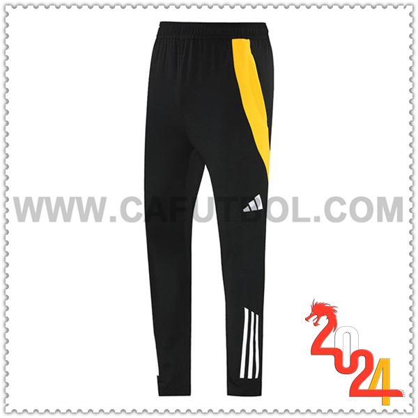 Pantalones Entrenamiento Adidas Negro/Amarillo 2024 2025 -02