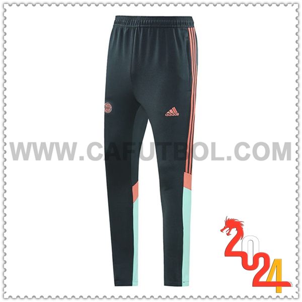 Pantalones Entrenamiento Bayern Munich Negro/Verde/Marron 2024 2025