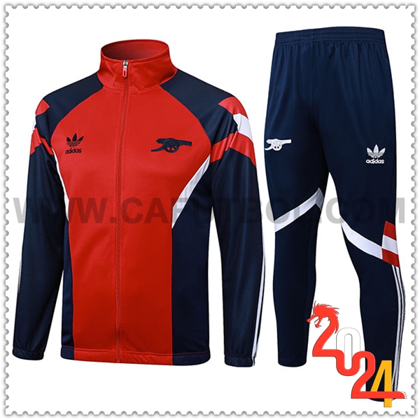 Chandal Chaquetas Futbol Arsenal Rojo/Azul/Blanco 2024 2025