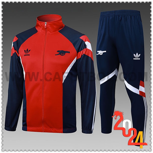 Chandal Chaquetas Futbol Arsenal Ninos Rojo/Azul/Blanco 2024 2025