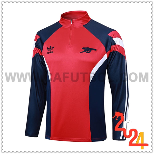 Sudadera Entrenamiento Arsenal Rojo/Azul/Blanco 2024 2025