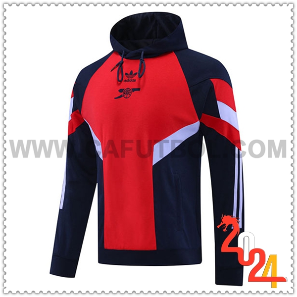 Sudadera Con Capucha Arsenal Azul/Rojo/Blanco 2024 2025