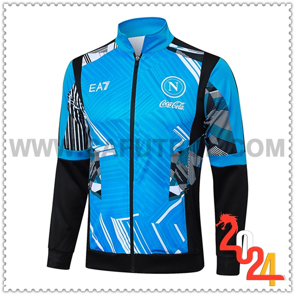 Chaquetas Futbol SSC Napoles Azul/Negro 2024 2025