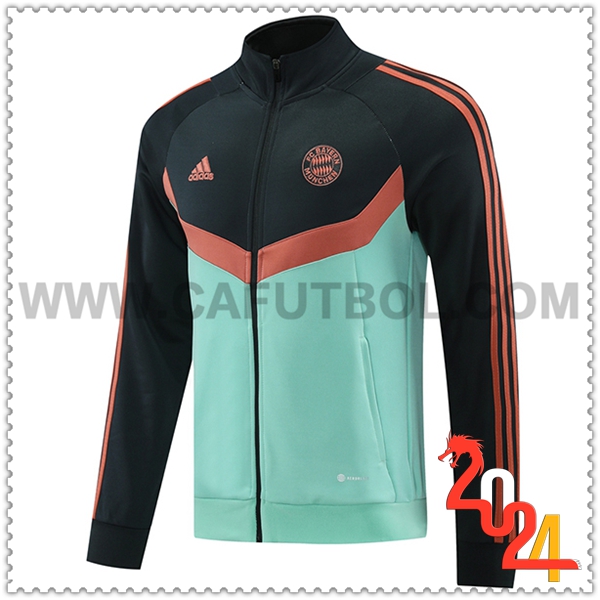 Chaquetas Futbol Bayern Munich Verde/Negro/Marrón 2024 2025