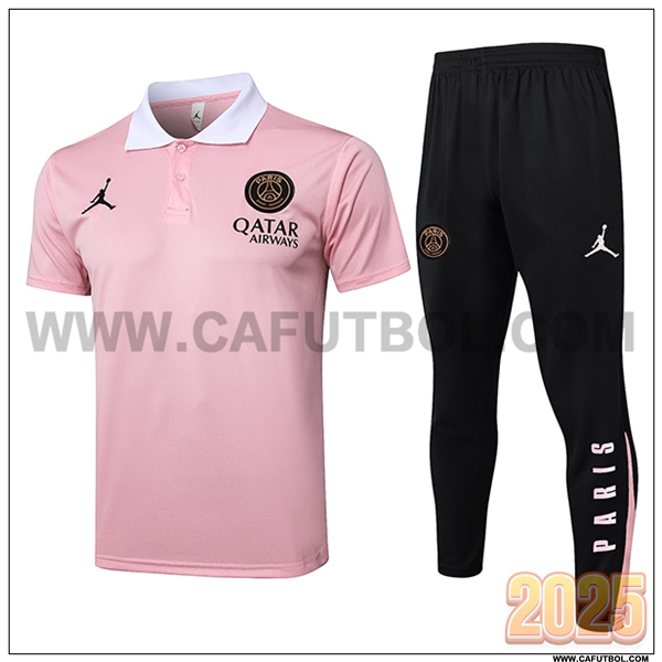 Camiseta Polo PSG Rosa 2025 2026