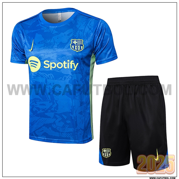 Camiseta Entrenamiento FC Barcelona Azul/Verde 2025 2026