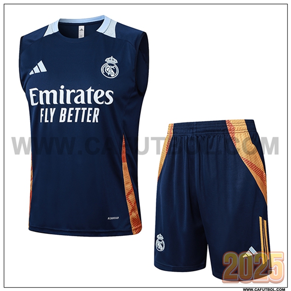 Camiseta Entrenamiento sin mangas Real Madrid azul real 2025 2026