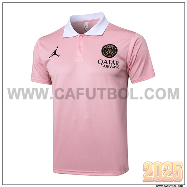 Camiseta Polo PSG Rosa 2025 2026