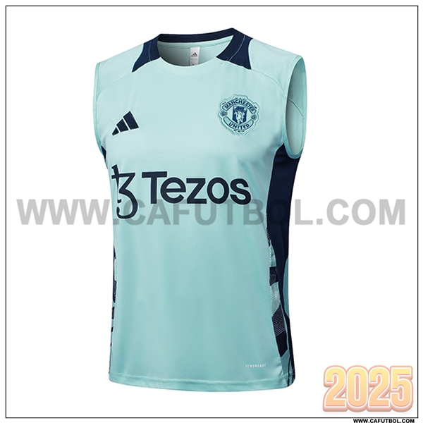 Chalecos De Futbol Manchester United Verde/Azul 2025 2026