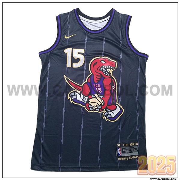 Camisetas Toronto Raptors (CARTER #15) 2025/26 Negro