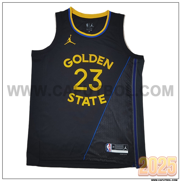 Camisetas Golden State Warriors (GREEN #23) 2025/26 Negro/Gris/Amarillo