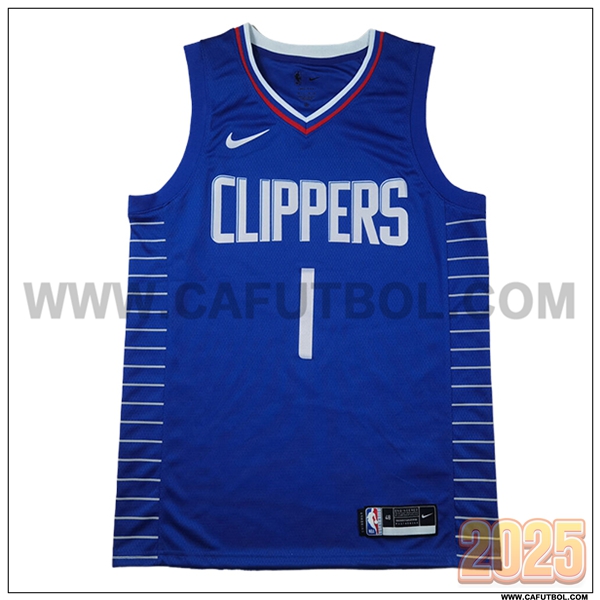 Camisetas Los Angeles Clippers (HARDEN #1) 2025/26 Azul/Blanco