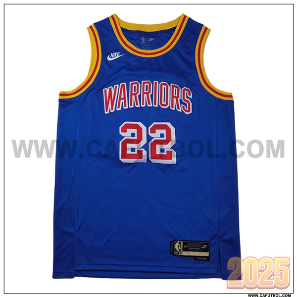 Camisetas Golden State Warriors (WIGGINS #22) 2025/26 Azul/Amarillo/Rojo