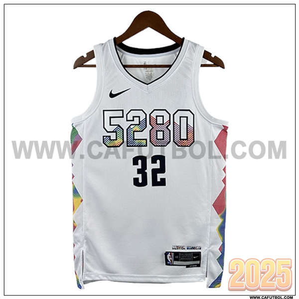 Camisetas Denver Nuggets (GORDON #32) 2025/26 Blanco/Negro