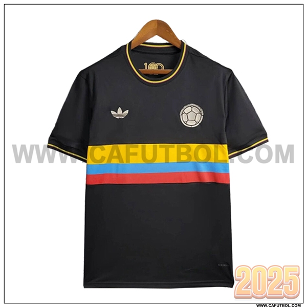 Camiseta Equipo Colombia Negro Edicion conmemorativa 2024 2025