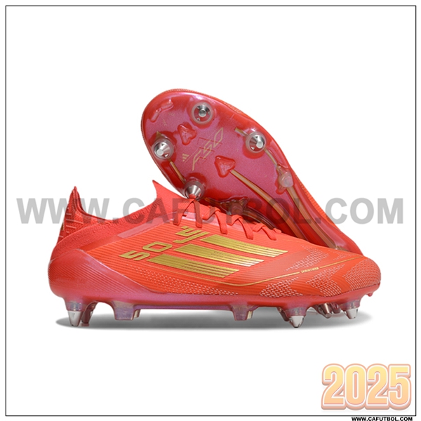 Adidas Zapatos de Futbol F50 Elite SG Naranja/Rosa/Amarillo