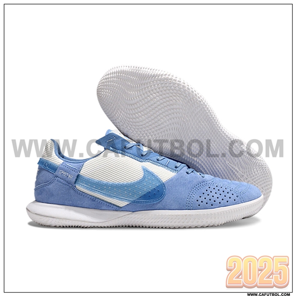 Nike Zapatos de Futbol Streetgato Azul/Blanco