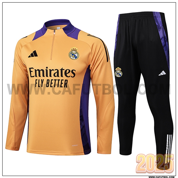 Chandal Futbol Real Madrid Naranja/Violeta 2025 2026