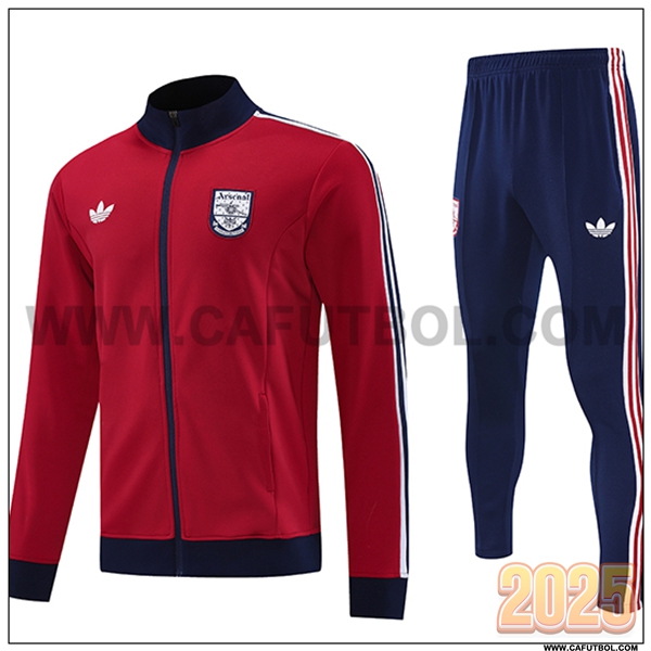 Chandal Chaquetas Futbol Arsenal Rojo/Negro 2025 2026
