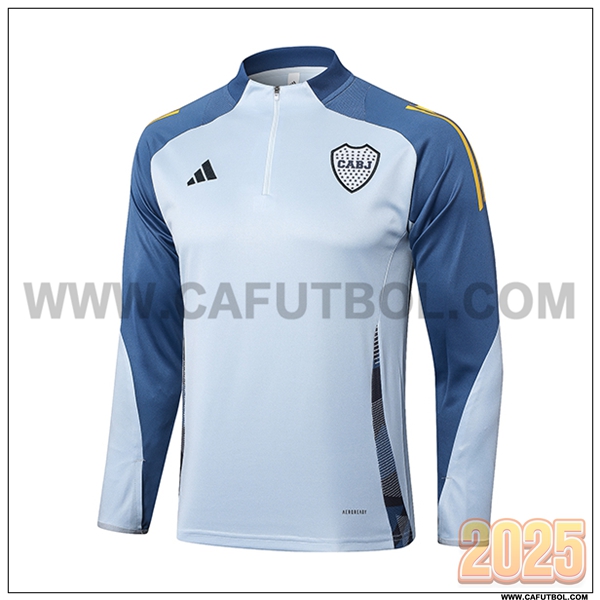 Sudadera De Entrenamiento Boca Juniors Gris/Azul/Amarillo 2025 2026